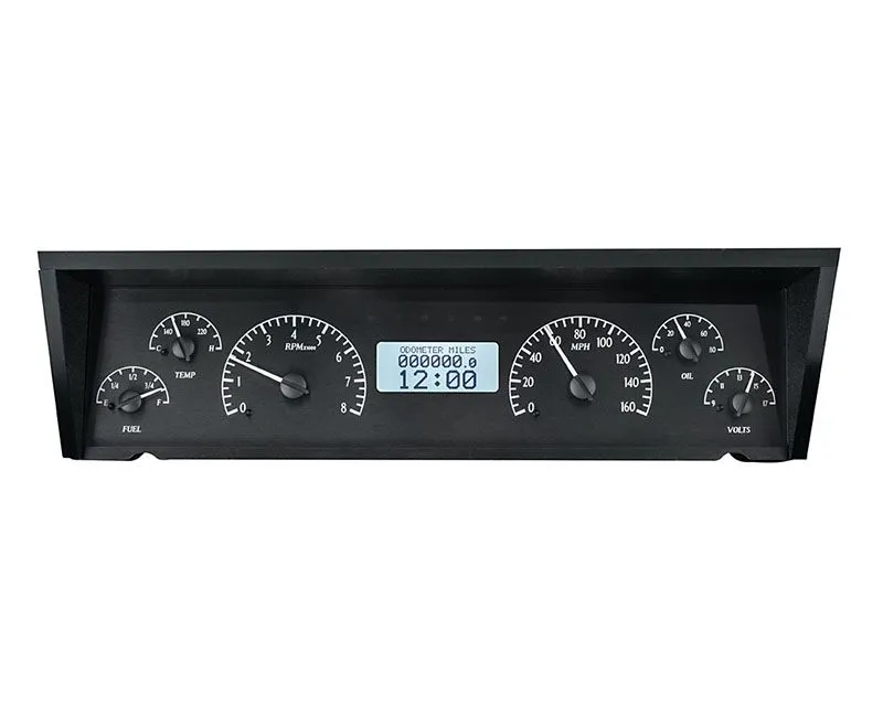 Dakota Digital Black Alloy MHX System Metric Custom Build Chevrolet 1977-1990 - MHX-77C-CAP-K-W