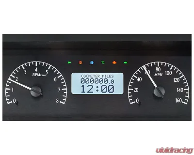 Dakota Digital Black Alloy MHX System for Chevrolet 1977-1990, Custom Build, Metric - MHX-77C-CAP-K-W