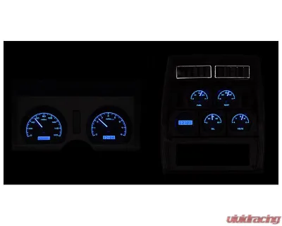 Dakota Digital Black Alloy MHX System for Chevrolet 1978-1982, Custom Build, Metric - MHX-78C-VET-K-B