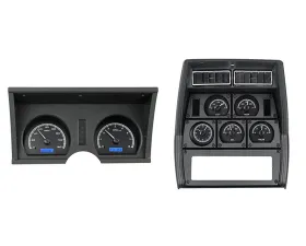 Dakota Digital Black Alloy MHX System Metric Custom Build with Analog Clock for Chevrolet 1978-1982