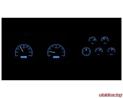 Dakota Digital Black Alloy MHX System Metric Custom Build with Analog Clock for Chevrolet 1978-1982 - MHX-78C-VTA-K-B