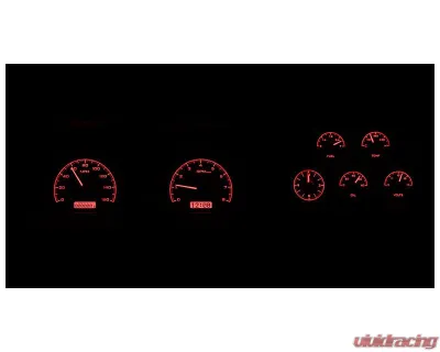 Dakota Digital Black Alloy MHX System Metric Custom Build with Analog Clock for Chevrolet 1978-1982 - MHX-78C-VTA-K-R