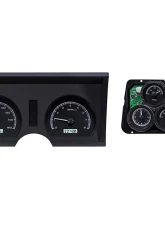 Dakota Digital Black Alloy MHX System Metric Custom Build with Analog Clock for Chevrolet 1978-1982                                     - MHX-78C-VTA-K-W - Image 3