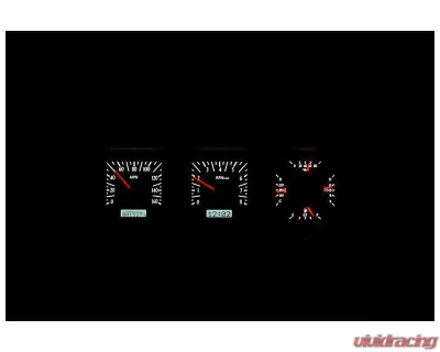 Dakota Digital Black Alloy MHX System for Ford 1980-1986, Custom Build, Metric Fitment - MHX-80F-PU-K-W