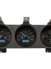 Dakota Digital 3 Gauge Black Alloy MHX System for Custom Metric Builds MHX-81D-PU-K-B                                     - MHX-81D-PU-K-B - Image 4