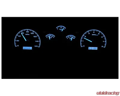 Dakota Digital Black Alloy MHX System for Chevrolet 1982-1989, Custom Build, Metric - MHX-82C-CAM-K-R