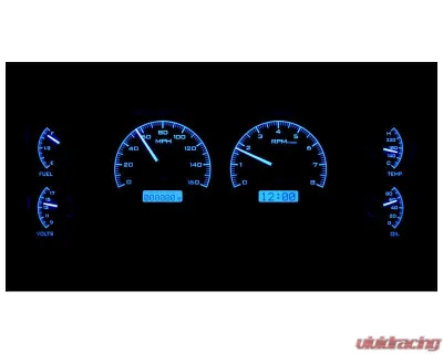 Dakota Digital Black Alloy MHX System for Buick 1984-1987, Custom Build, Metric - MHX-84B-REG-K-B