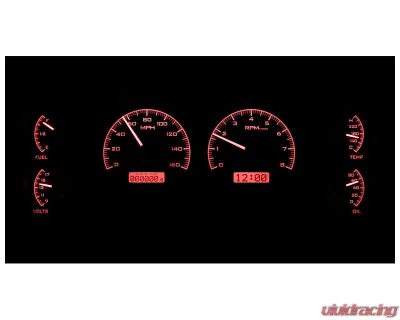 Dakota Digital Black Alloy MHX System for Buick 1984-1987, Custom Build, Metric - MHX-84B-REG-K-R