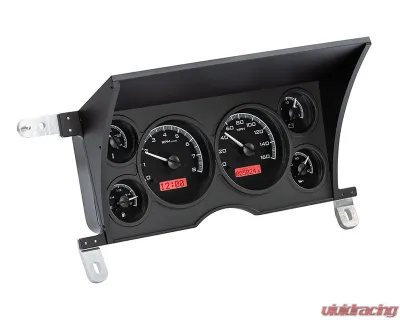 Dakota Digital Black Alloy MHX System for Chevrolet/GMC 1986-1993, Custom Build, Metric - MHX-86C-S10-K-R