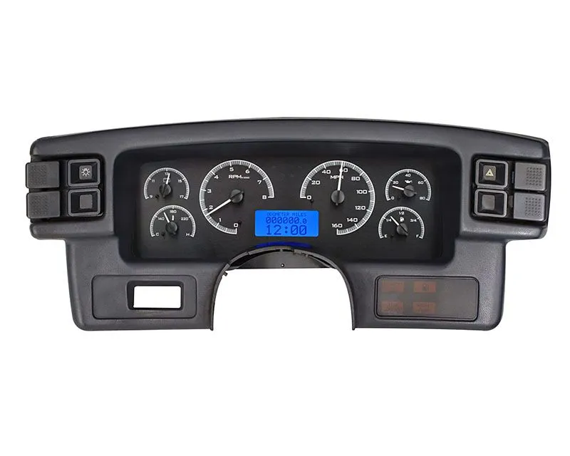 Dakota Digital Black Alloy MHX System Metric Custom Build Ford Mustang 1987-1989 - MHX-87F-MUS-K-B