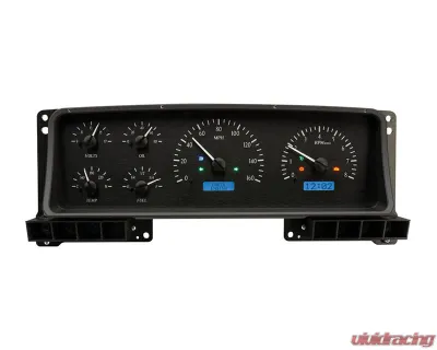 Dakota Digital Black Alloy MHX System for 1987-1991 Ford Custom Build - MHX-87F-PU-K-B