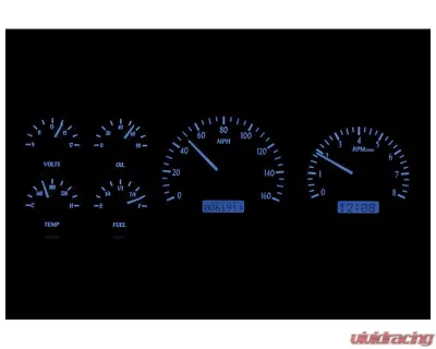 Dakota Digital Black Alloy MHX System for 1987-1991 Ford Custom Build - MHX-87F-PU-K-B