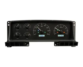 Dakota Digital Black Alloy MHX System for Ford 1987-1991, Custom Build, Metric Fitment