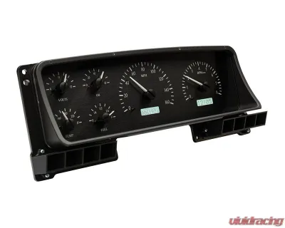 Dakota Digital Black Alloy MHX System for Ford 1987-1991, Custom Build, Metric Fitment - MHX-87F-PU-K-W