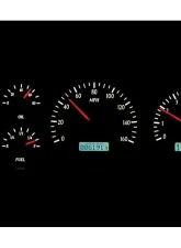 Dakota Digital Black Alloy MHX System for Ford 1987-1991, Custom Build, Metric Fitment                                     - MHX-87F-PU-K-W - Image 3