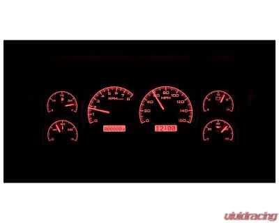 Dakota Digital Black Alloy MHX System for Chevrolet | GMC 1988-1994, Custom Build, Metric - MHX-88C-PU-K-R