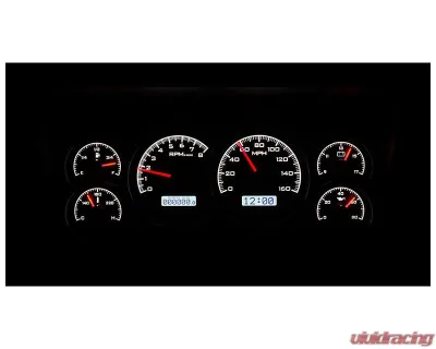 Dakota Digital Black Alloy MHX System for Chevrolet/GMC 1988-1994, Custom Build, Metric - MHX-88C-PU-K-W