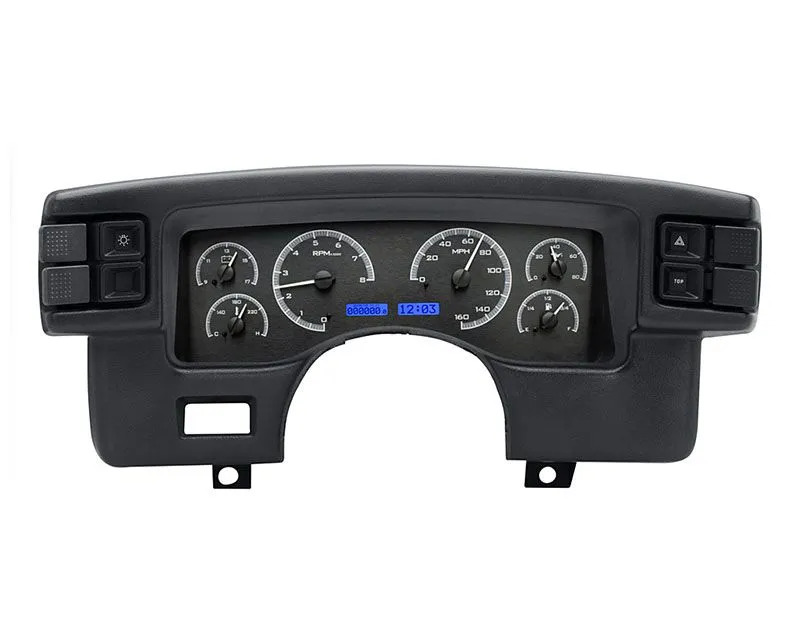 Dakota Digital Black Alloy MHX System Carbon Custom Build Ford Mustang 1990-1993 - MHX-90F-MUS-K-B