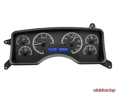 Dakota Digital Black Alloy MHX System for Ford Mustang 1990-1993, Carbon Custom Build - MHX-90F-MUS-K-B