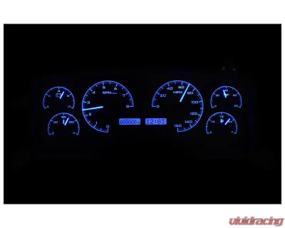 Dakota Digital Black Alloy MHX System for Ford Mustang 1990-1993, Carbon Custom Build - MHX-90F-MUS-K-B