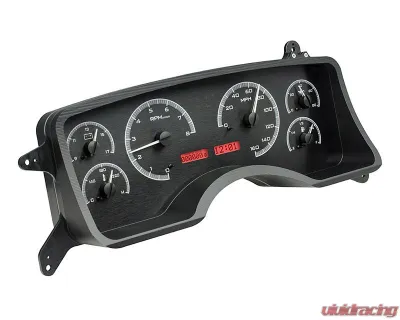 Dakota Digital Black Alloy MHX System Carbon Custom Build for 1990-1993 Ford Mustang - MHX-90F-MUS-K-R