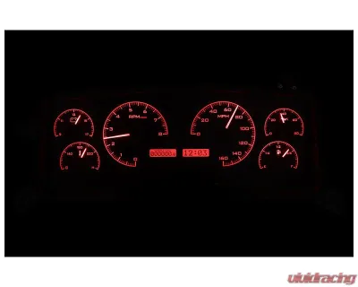 Dakota Digital Black Alloy MHX System Carbon Custom Build for 1990-1993 Ford Mustang - MHX-90F-MUS-K-R