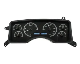 Dakota Digital Black Alloy MHX System for Ford Mustang 1990-1993, Carbon Custom Build