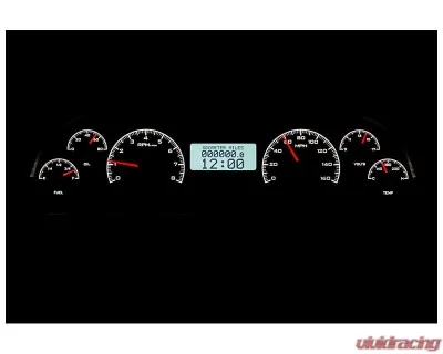 Dakota Digital Black Alloy MHX System for Chevrolet 1994-1996, Custom Build, MHX-94C-CAP-K-W - MHX-94C-CAP-K-W