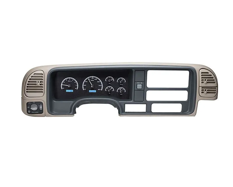 Dakota Digital Black Alloy MHX System Metric Custom Build Chevrolet | GMC 1995-2000 - MHX-95C-PU-K-B