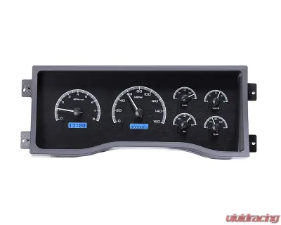 Dakota Digital Black Alloy MHX System for Chevrolet | GMC 1995-2000, Custom Build - MHX-95C-PU-K-B