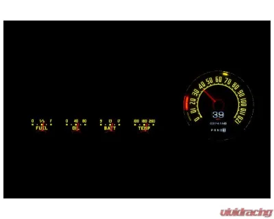 Dakota Digital MTX-42F-X Instrument System 8.360"x2.050" Custom Build Metric Fitment - MTX-42F-X