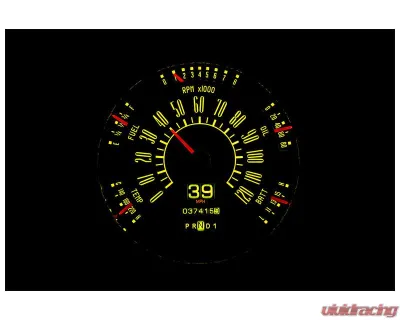 Dakota Digital MTX-49F-X 6.625" Metric Instrument System for Custom Builds - MTX-49F-X