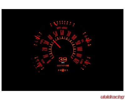 Dakota Digital MTX-49F-X 6.625" Metric Instrument System for Custom Builds - MTX-49F-X