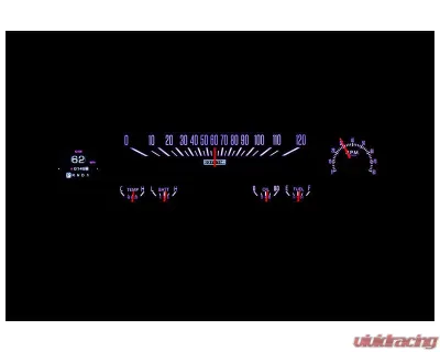 Dakota Digital MTX Instrument System Metric Custom Build for Chevrolet 1964-1966 - MTX-64C-PU-X