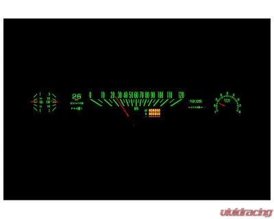 Dakota Digital MTX-66C-NOV-X Instrument System 19.680"x3.940" Metric Custom Build - MTX-66C-NOV-X