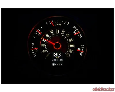 Dakota Digital MTX Instrument System for 1961-1966 Ford, Custom Metric Display - MTX-66F-BRO-X