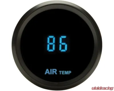Dakota Digital SLX-14-5-K Round Ambient Air Temp Gauge, Black & Blue, Universal Fit - SLX-14-5-K