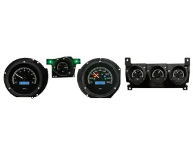 Dakota Digital VHX-71F-CTR-K-B Black Alloy Gauge System for 1971-1973 Ford Mustang