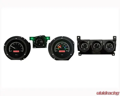 Dakota Digital VHX-71F-CTR-K-R Black Alloy Gauge System for 1971-1973 Ford Mustang - VHX-71F-CTR-K-R