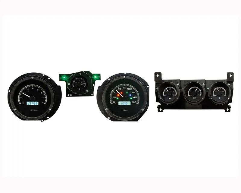 Dakota Digital Black Alloy VHX System w/ Center Console Dakota Digital Black Alloy VHX System w/ Center Console