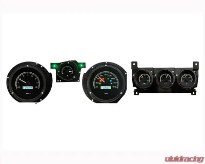 Dakota Digital VHX-71F-CTR-K-R Black Alloy Gauge System for 1971-1973 Ford Mustang - VHX-71F-CTR-K-R