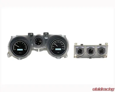 Dakota Digital VHX-71F-CTR-K-R Black Alloy Gauge System for 1971-1973 Ford Mustang - VHX-71F-CTR-K-R