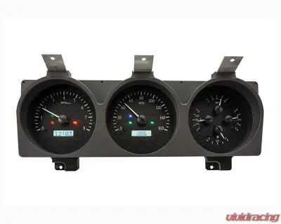 Dakota Digital VHX-81D-PU-K-W Black Alloy VHX System for 1981-1993 Dodge Pickup - VHX-81D-PU-K-W