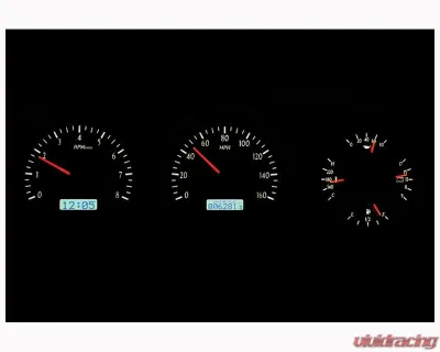 Dakota Digital VHX-81D-PU-K-W Black Alloy VHX System for 1981-1993 Dodge Pickup - VHX-81D-PU-K-W