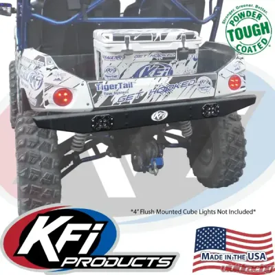 KFI Product Rear Bumper Black Textured Kawasaki Teryx4 750/800 2012-2025 - 101395