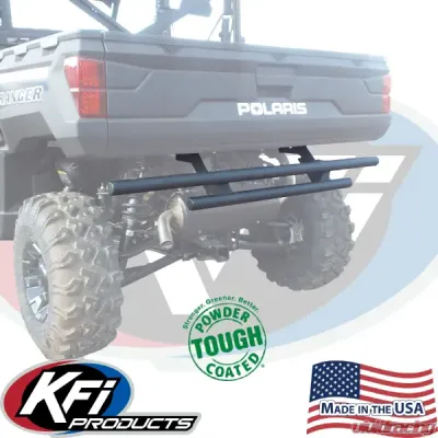 KFI Product Rear Bumper Black Textured Polaris Ranger Crew/XP 1000 2018-2025 - 101825