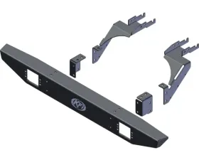 KFI Product Rear Formed Bumper Black Textured Polaris General XP/4 1000 2021-2025