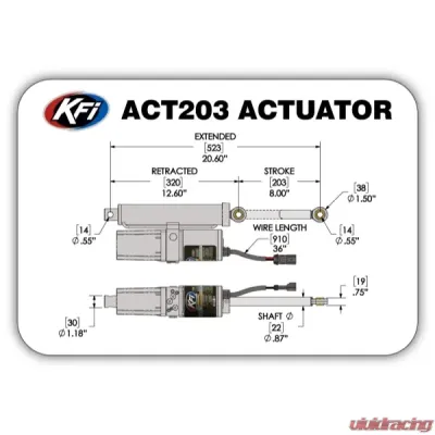 KFI Product Plow Actuator - ACT203