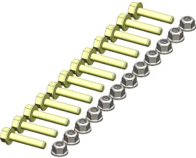 KFI Product Poly Wear Bar Hardware Kit