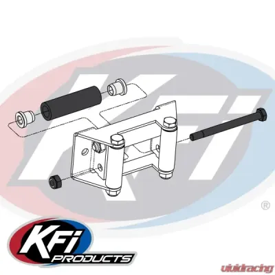 KFI Product Standard Width Roller Fairlead Replacement Horizontal Aluminum - RK-ALU-HS
